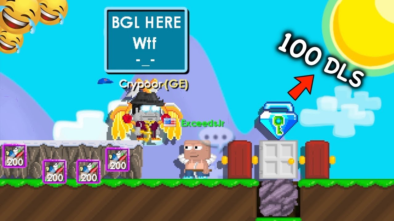 PRANK NOOB SELLING WORLD WITH BGL ! GONE WRONG ?! | Growtopia