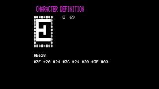 Oric Atmos - Character Definition Program (1983) Gordon R. Love