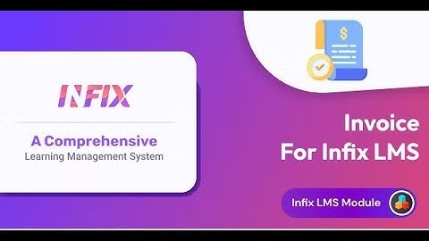 Invoice Addon | Infix LMS Laravel Learning Management System By uxseven