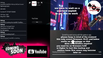 PS5 YouTube Exploit coming soon nothing