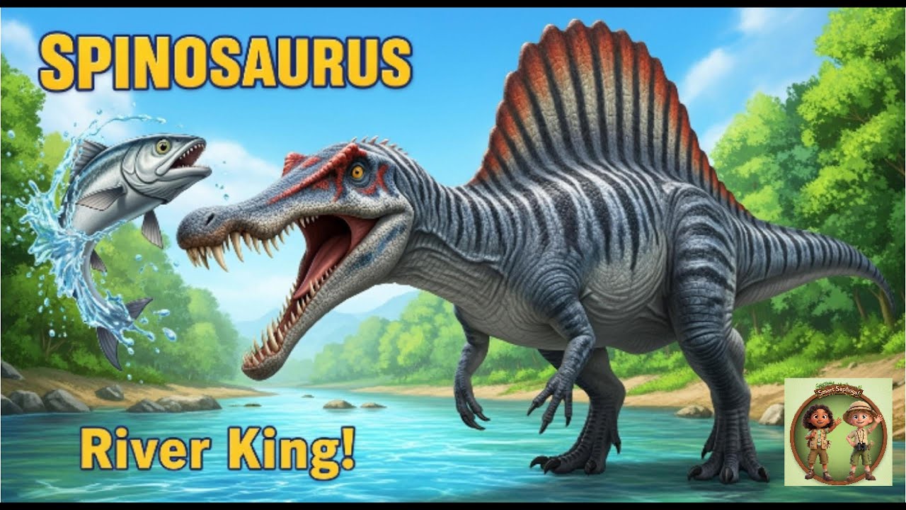 DINO FACTS - SPINOSAURUS ! - Did You Know? 🐟🦖