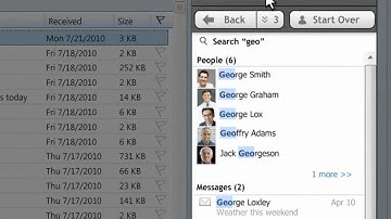 Xobni Walkthroughs: Search