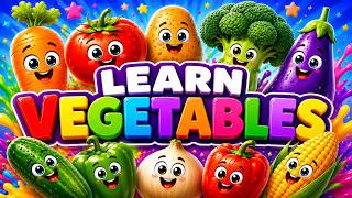 Learn 20 Vegetables Names for Kids 🥕🥦 | Fun Vegetables Learning Video