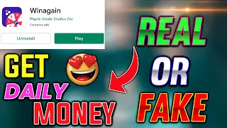 WINAGAIN  APP REAL OR FAKE IN TELUGU /How to get free diamonds/How to earn diamonds screenshot 4