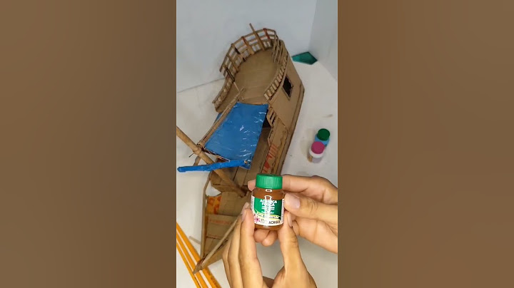 BARCO FEITO DE PAPELÃO (COMO FAZER UMA BARCO DE PAPELÃO)