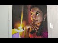 Color pencil drawing portrait art promo  live art chennai