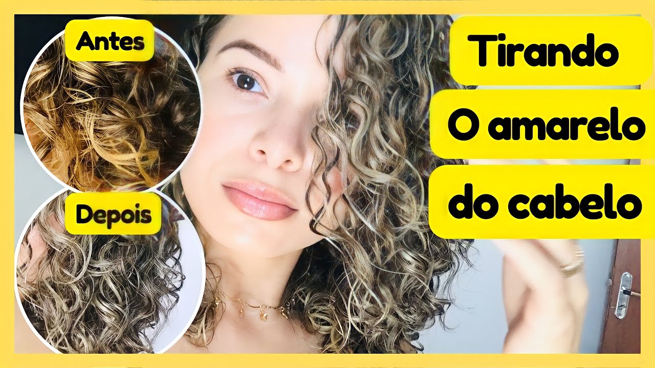 Mostrei o PRODUTO que usei para tirar o amarelo do cabelo. - YouTube