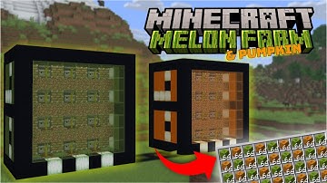 Minecraft Melon & Pumpkin Farm - AUTO CRAFTING | Java 1.21.8+