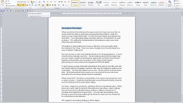 Microsoft Word 2010 Video 18 Font size and colour