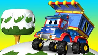 Truck videos for kids - THE DUMP TRUCK SPECIAL WINTER !  Super Truck in Car City !