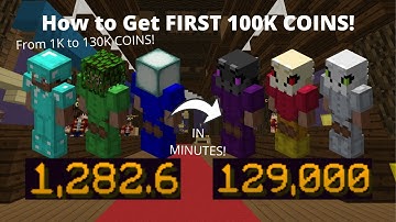 HOW TO GET YOUR FIRST 100K COINS IN MINUTES! Beginner Money Making Method! | Hypixel Skyblock #143