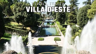 TIVOLI, ITALY - VILLA D'ESTE GARDENS TOUR!  The BEST day trip from Rome!