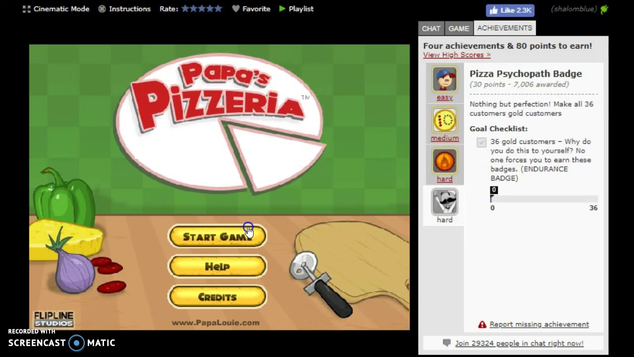 Pizza Psychopath Quest Papa's Pizzeria (DAYS 1 and 2) YouTube