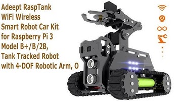 Raspberry pi tank robot - Adeept rasptank youtube video