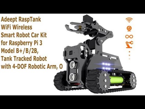 Raspberry pi tank robot - Adeept rasptank youtube video