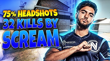 CS:GO - ScreaM 32 frags (75% Headshots) on Cache @ FACEIT