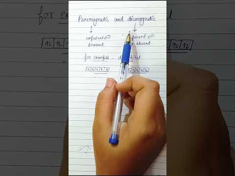 Paramagnetic and Diamagnetic