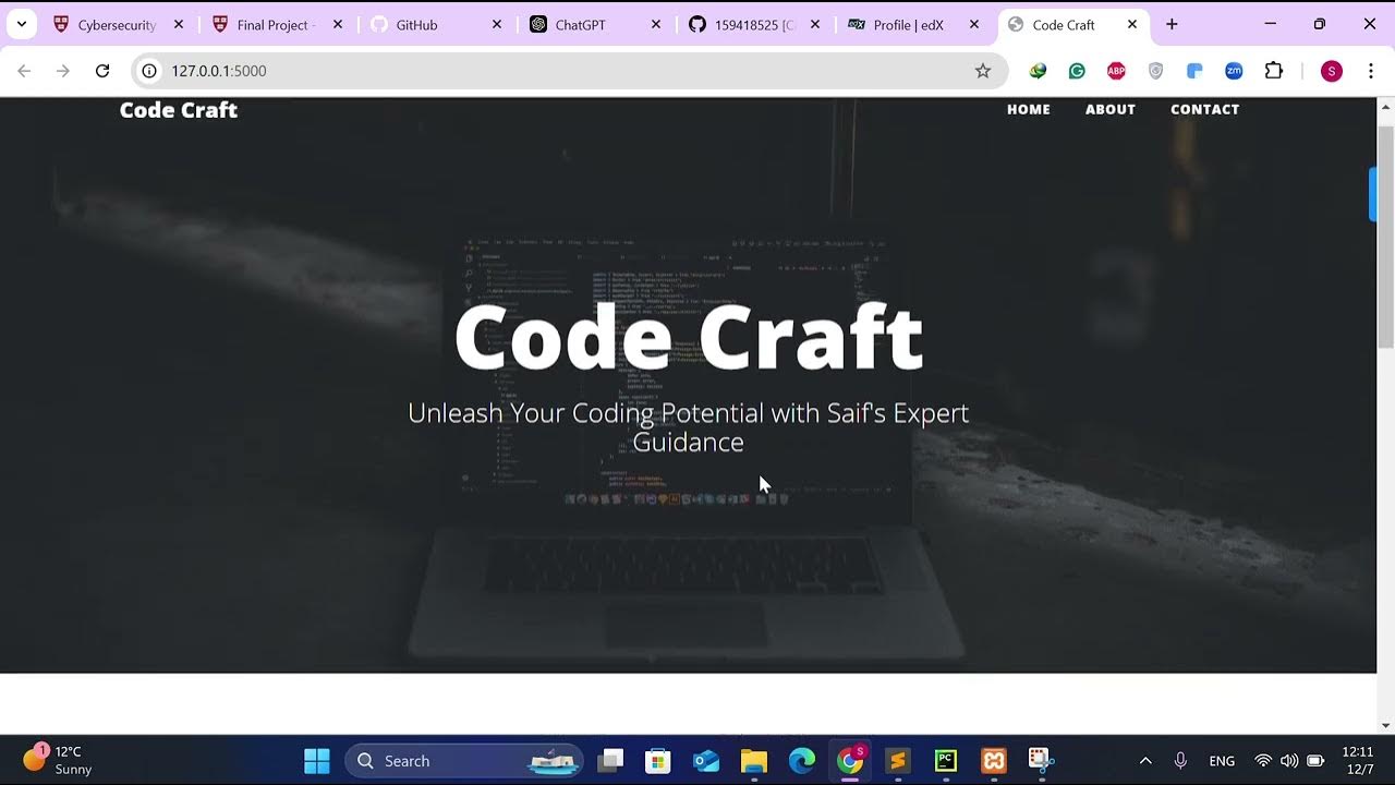 cs50 Final Project - Code Craft Blogging Website - YouTube