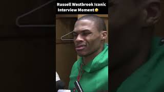 Russell Westbrook ICONIC Interview Moment😆 #shorts