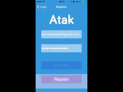 Atak - register and login