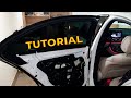 How to remove the rear door trim Mercedes W213