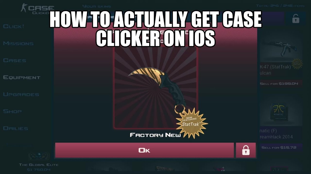 HOW TO ACTUALLY GET CASE CLICKER ON IOS 2019