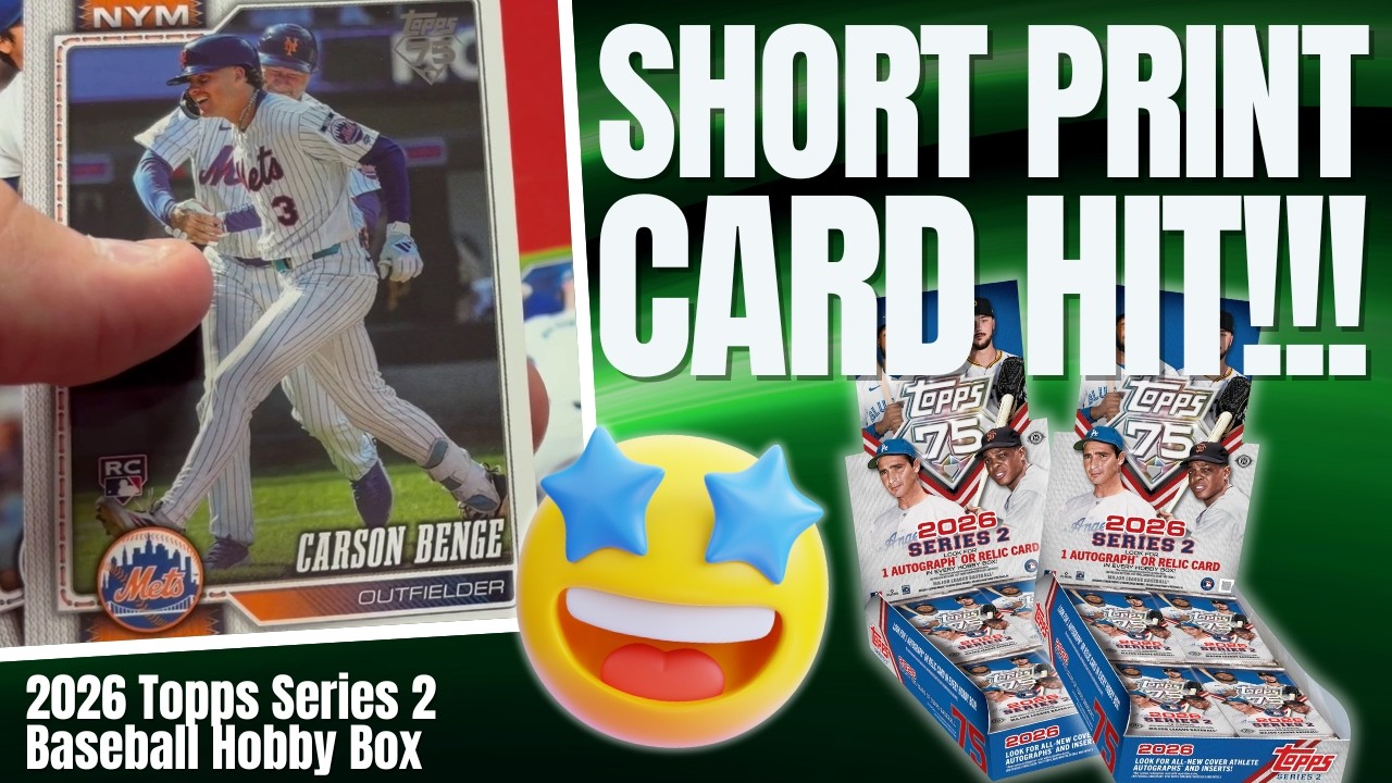 SHORT PRINT HIT!! ? Carson Benge SP in 2026 Topps Series 2 Hobby 