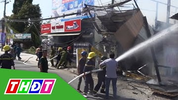 Hỏa hoạn cháy lan nhiều căn nhà trên quốc lộ 91 | THDT