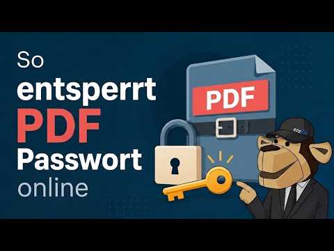 📄 So knacken Sie PDF-Passwörter online kostenlos | Keine Softwareinstallation erforderlich