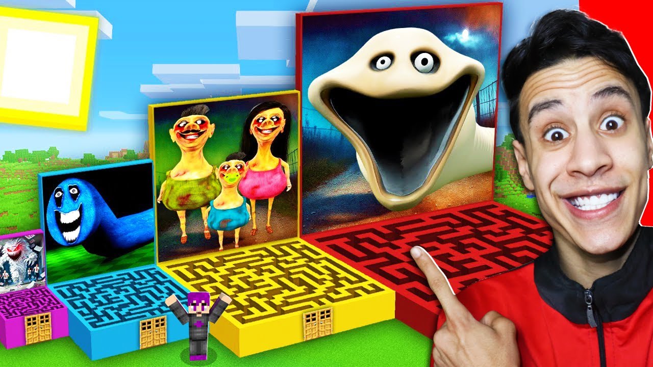 لا تختار المتاهة الخطأ والا ستموت في ماين كرافت الدودة الجائعة وحمود حبيبي حمود (شخصيات جديدة) ...🔥😱