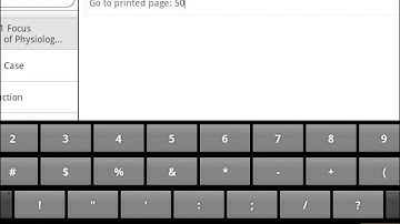 Bookshelf Android - Navigate in the e-textbook