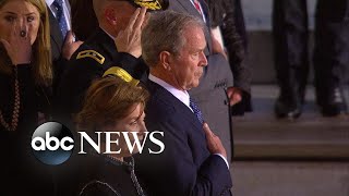 Trump, nation's leaders gather to honor George H.W. Bush