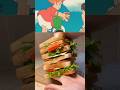 Ponyo loves ham | Ponyo big sandwich 🥪🍅🧀 #food #anime #cooking #ponyoramen #ramen #ponyomovie
