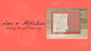 Love & Affection Coloring Raised Embossing