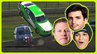 WHERE DID HE GO? // iRacing with Zak Brown, Carlos Sainz, Dario Franchitti & More