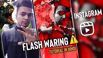 Flash Warning Tiktok Tutorial | how to make flash warning effect in kinemaster in hindi | peep jack
