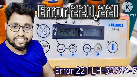 LH-3578A-7 Haw to remove Error 220,221 #juki_sewing_machine #Cp-18 #Sowing machine doctor#juki SC920