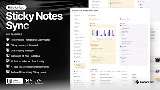 Notion feat. Sticky Notes Sync | Notion Templates