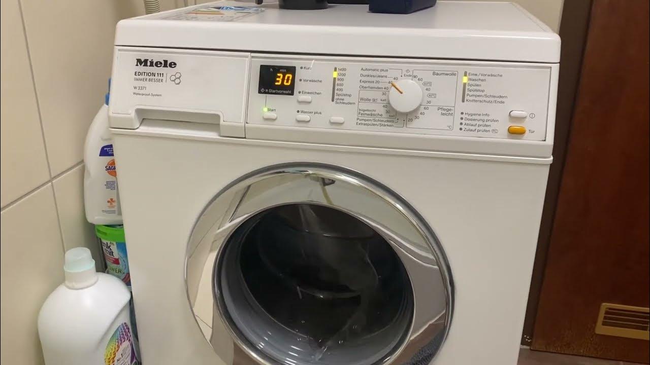 Bedienungsanleitung Miele W 3371 Wps Edition 111 www.youtube.com