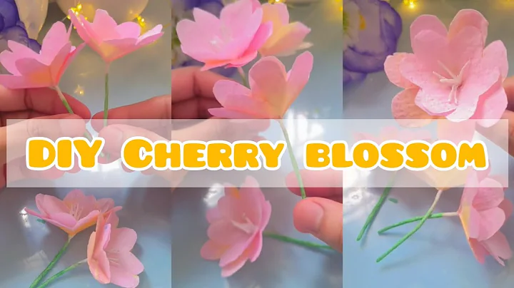 DIY Cherry Blossom Flower | Tissue Paper Craft |