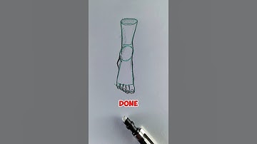 Fix Common Mistakes in Front Foot Drawing – Must Watch! #art #shorts #foryou #tutorial #satisfying