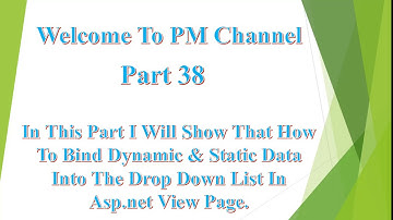 How To Bind Dynamic & Static Data Into The Drop Down List In Asp.net C# Application.