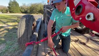 How To Load And Secure A Tractor To A Trailer