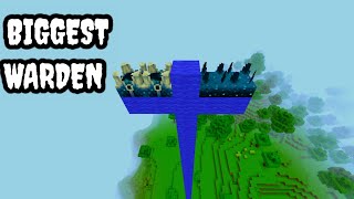 what happens if you create a biggest warden in minecraft