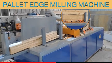 automatic wood pallet stringer edge milling machine for high quality requirement