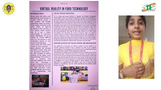 ARTICLE - VIRTUAL REALITY IN FOOD TECHNOLOGY/ DHARSHANAA.G.V / SNS INSTITUTIONS