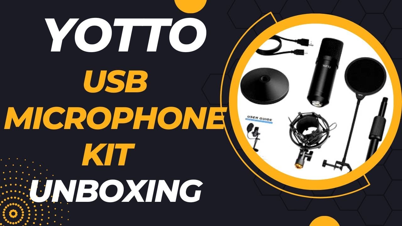 YOTTO Microphone UNBOXING YOTTO USB Condenser Microphone Kit for PC