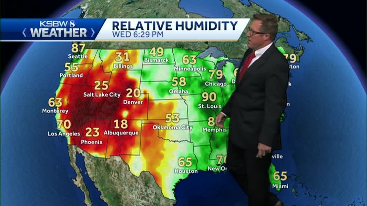 Average temps on the central coast with higher temps statewide YouTube