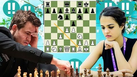 Creative Magnus Carlsen vs Tania Sachdev 93
