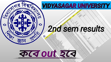 Vidyasagar University 2nd Sem Result 2024 | কবে Out হবে? | Vidyasagar University Result Update NEP |